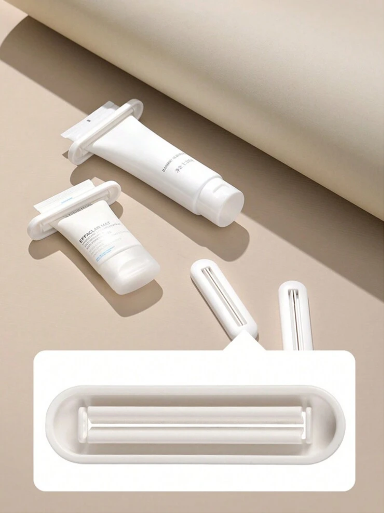 Distributeur de crème et presse-tube minimaliste